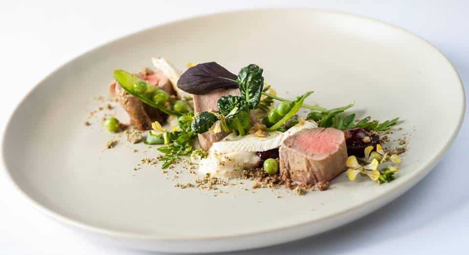 Main course meal in "The Library Restaurant"